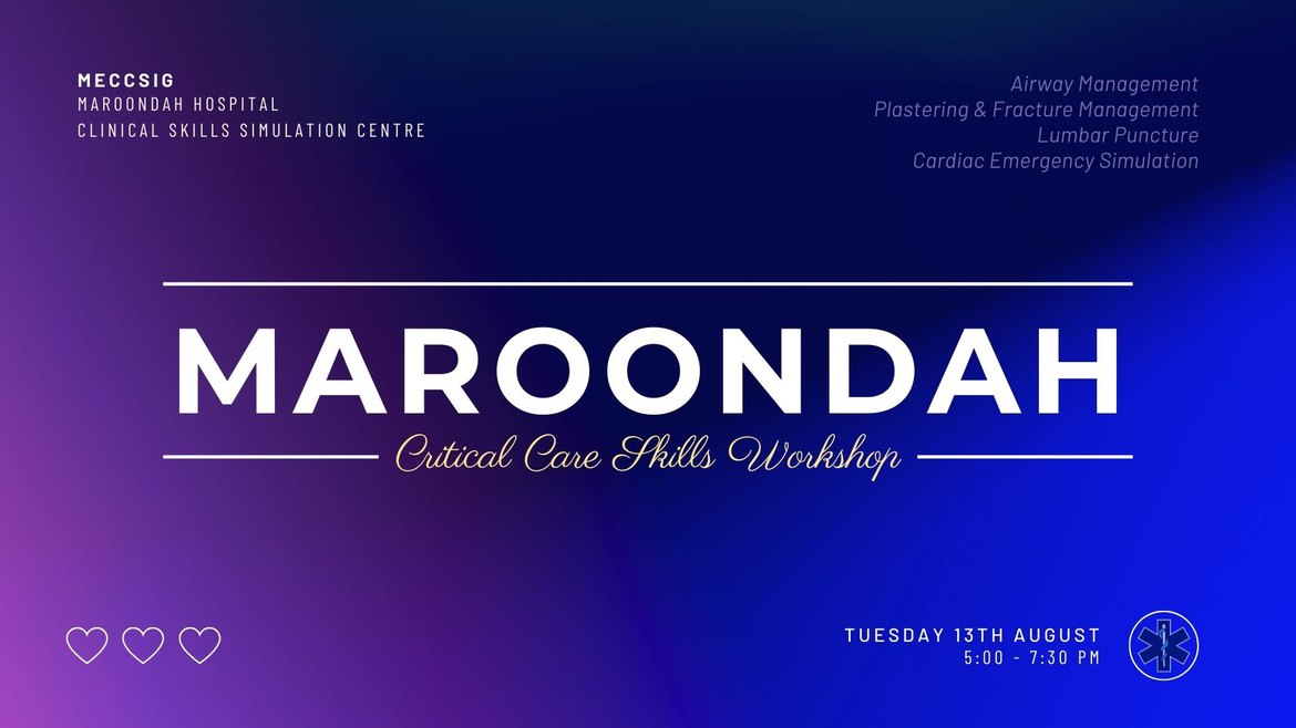 MECCSIG Maroondah Critical Care Skills Workshop